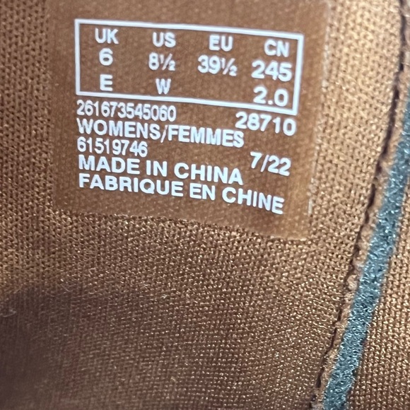 NEW CLARKS Women’s Brown Caroline Lily Round Toe Wedge Booties 8.5 WIDE shoes - Picture 9 of 11